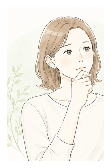 身体づくりに悩む女性のイメージ